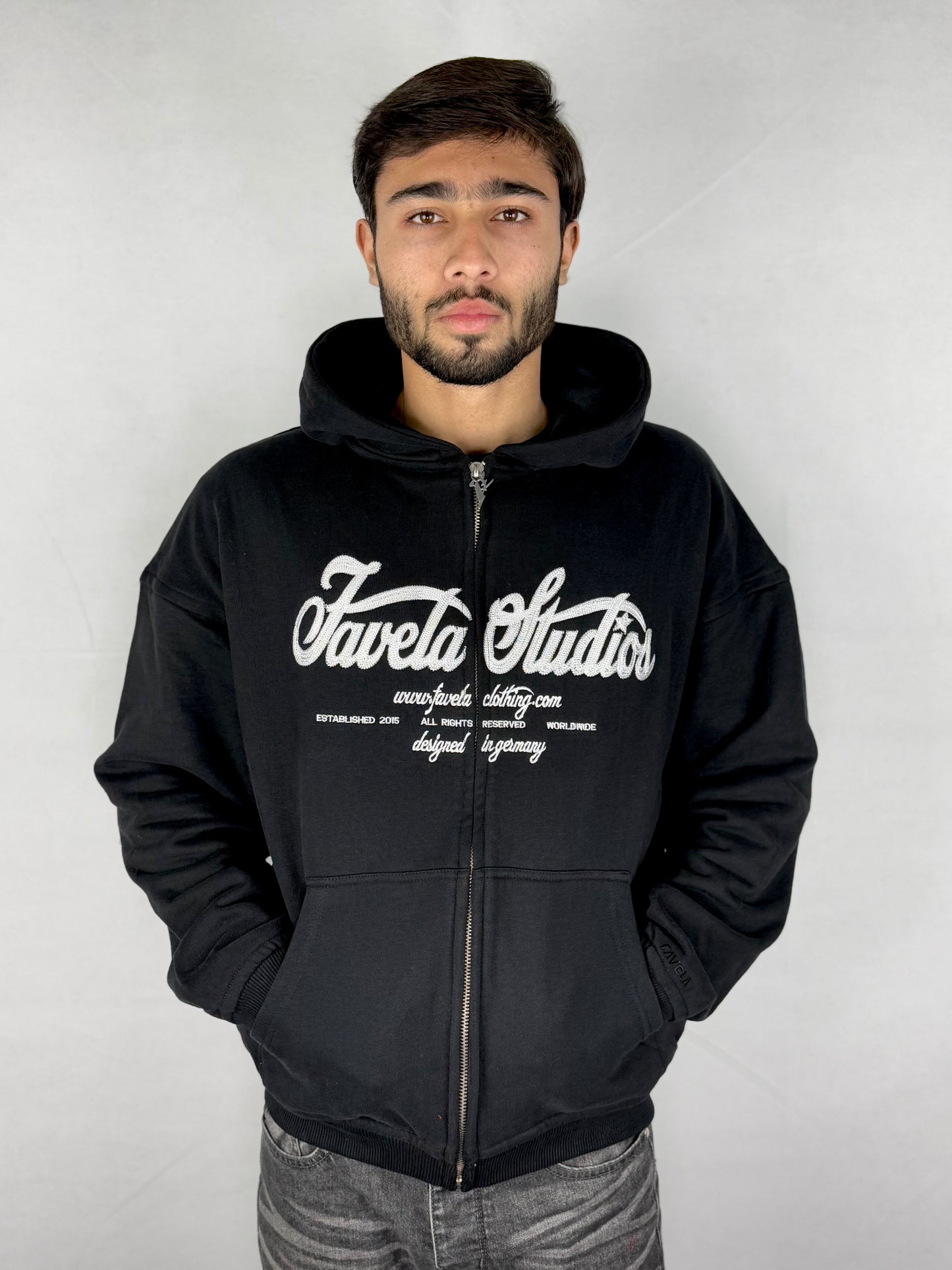 Zipper Hoodie Black