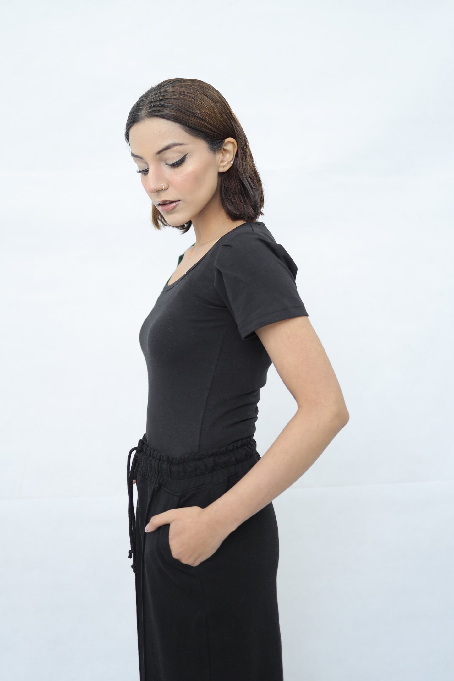 Women's Knitted Short Sleeve Top